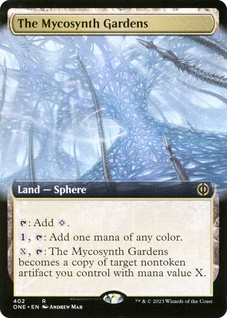 The Mycosynth Gardens (Extended Art) [Phyrexia: All Will Be One] | Game Grid - Logan