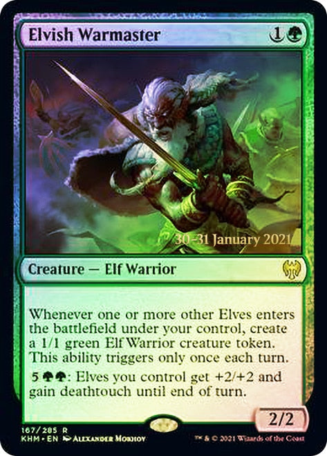 Elvish Warmaster [Kaldheim Prerelease Promos] | Game Grid - Logan