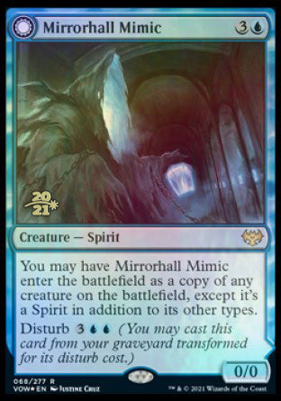 Mirrorhall Mimic // Ghastly Mimicry [Innistrad: Crimson Vow Prerelease Promos] | Game Grid - Logan