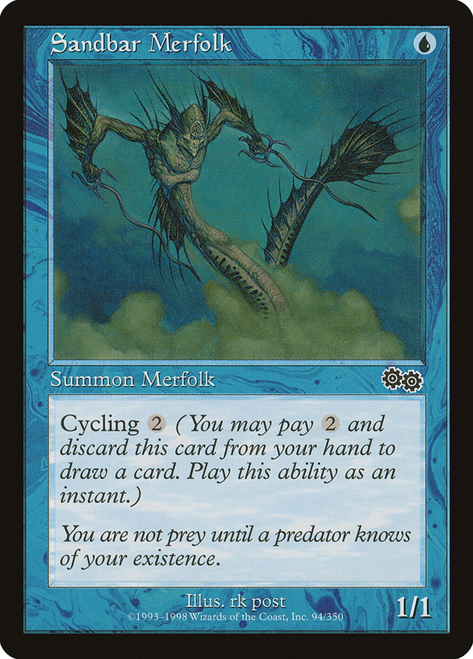 Sandbar Merfolk [Urza's Saga] | Game Grid - Logan