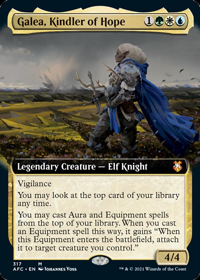 Galea, Kindler of Hope (Extended Art) [Dungeons & Dragons: Adventures in the Forgotten Realms Commander] | Game Grid - Logan