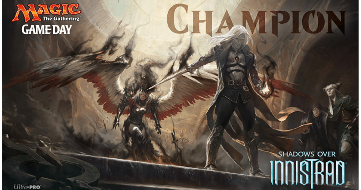 MTG Game Day Champion Playmat - Shadows Over Innistrad | Game Grid - Logan