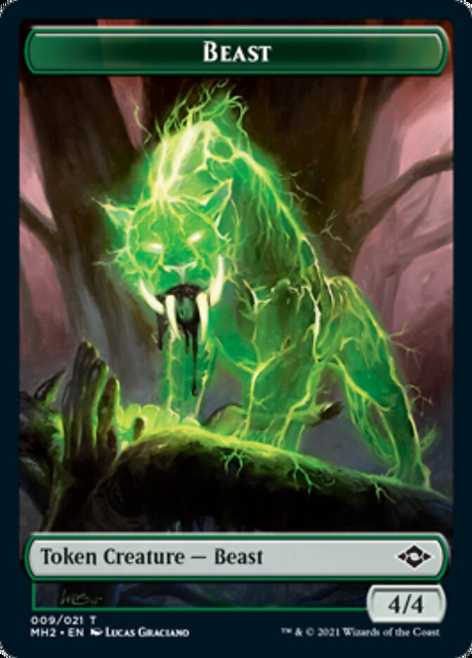 Beast Token [Modern Horizons 2 Tokens] | Game Grid - Logan