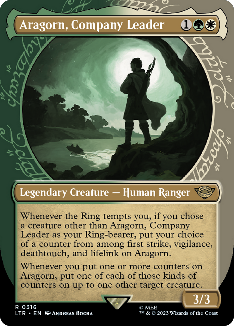 Aragorn, Company Leader (Showcase Ring Frame) [The Lord of the Rings: Tales of Middle-Earth] | Game Grid - Logan
