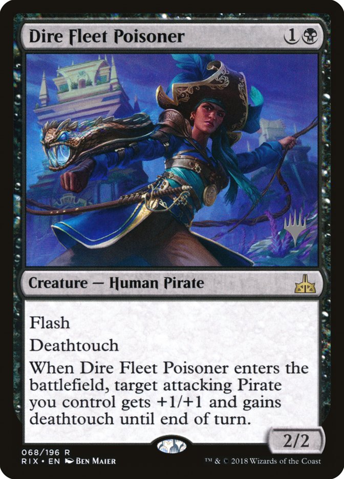 Dire Fleet Poisoner (Promo Pack) [Rivals of Ixalan Promos] | Game Grid - Logan