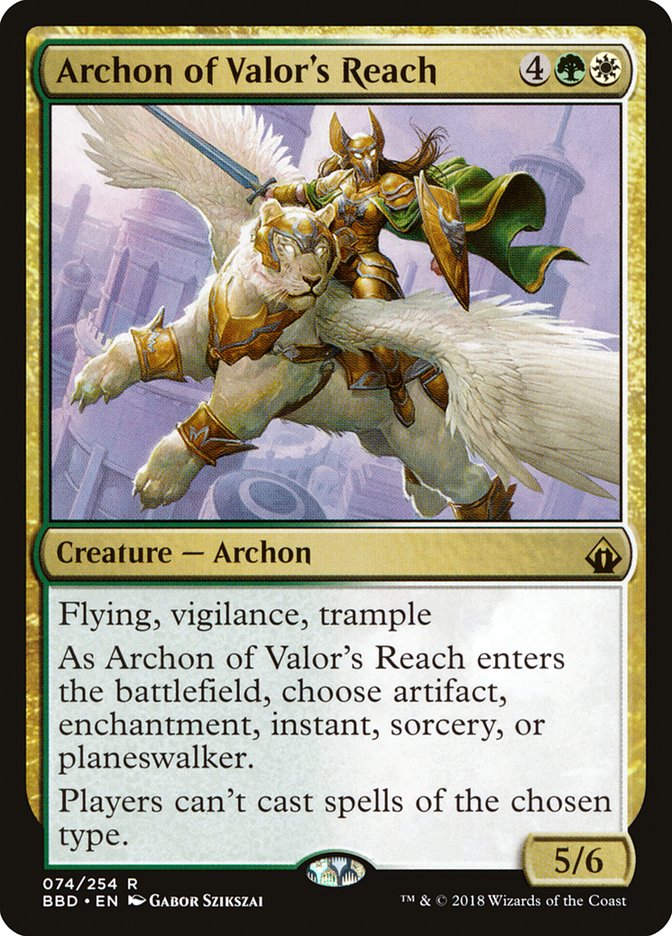 Archon of Valor's Reach [Battlebond] | Game Grid - Logan