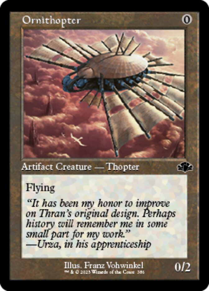 Ornithopter (Retro) [Dominaria Remastered] | Game Grid - Logan