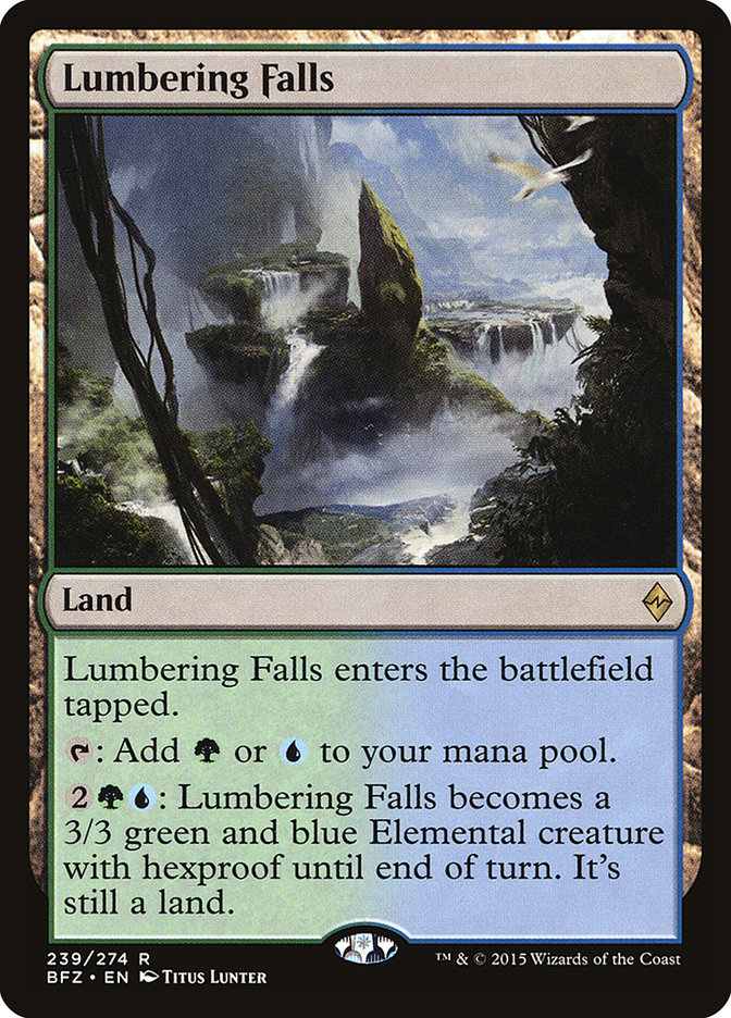 Lumbering Falls [Battle for Zendikar] | Game Grid - Logan