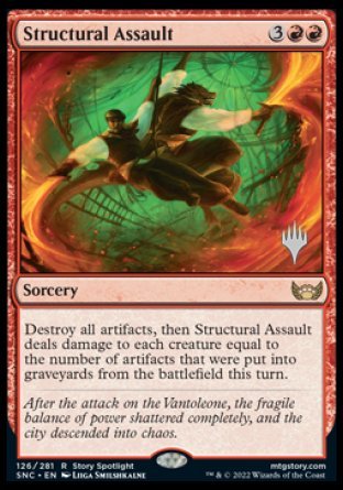 Structural Assault (Promo Pack) [Streets of New Capenna Promos] | Game Grid - Logan