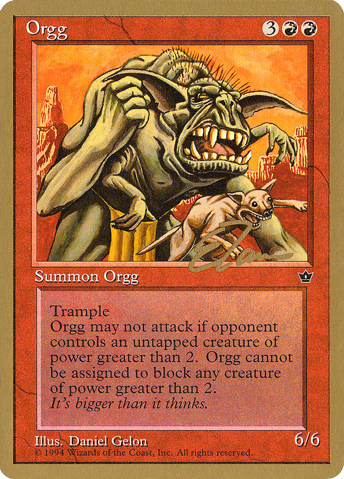 Orgg (Eric Tam) [Pro Tour Collector Set] | Game Grid - Logan