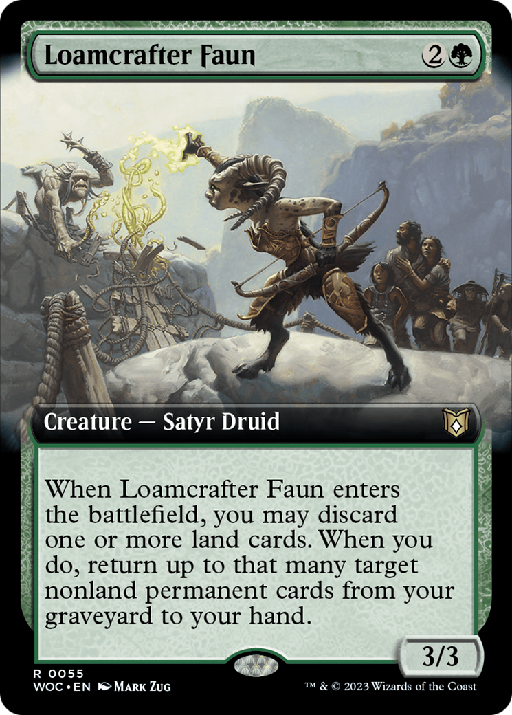 Loamcrafter Faun (Extended Art) [Wilds of Eldraine Commander] | Game Grid - Logan