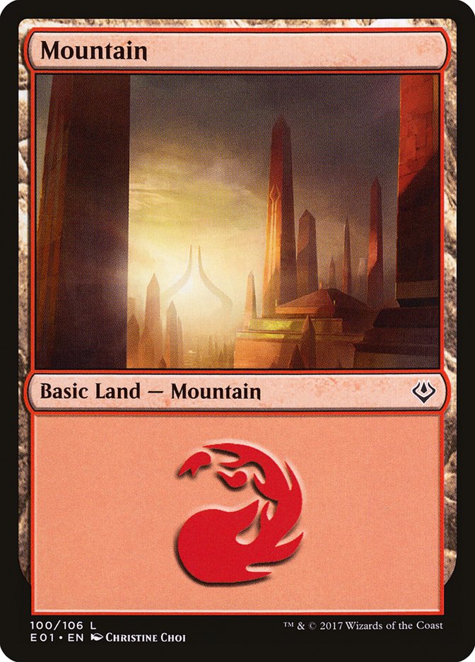 Mountain (100) [Archenemy: Nicol Bolas] | Game Grid - Logan