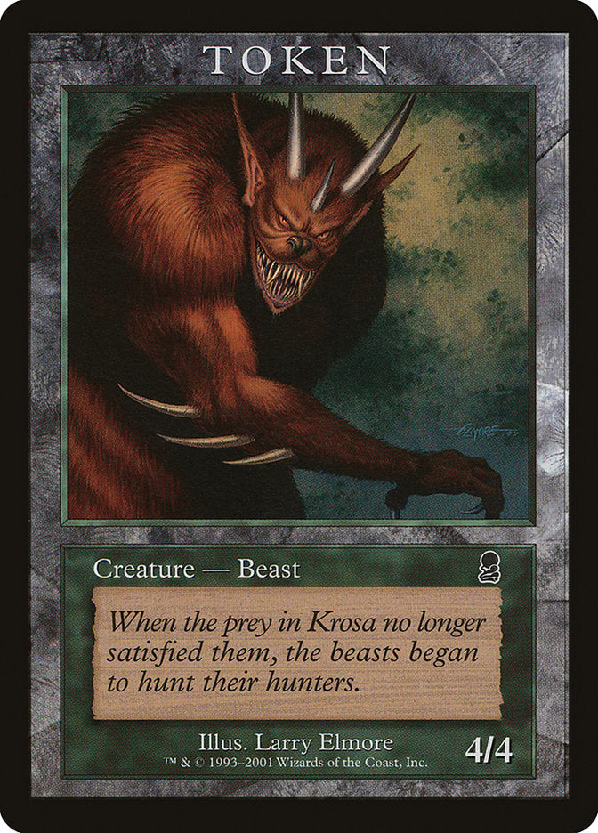 Beast Token [Magic Player Rewards 2001] | Game Grid - Logan