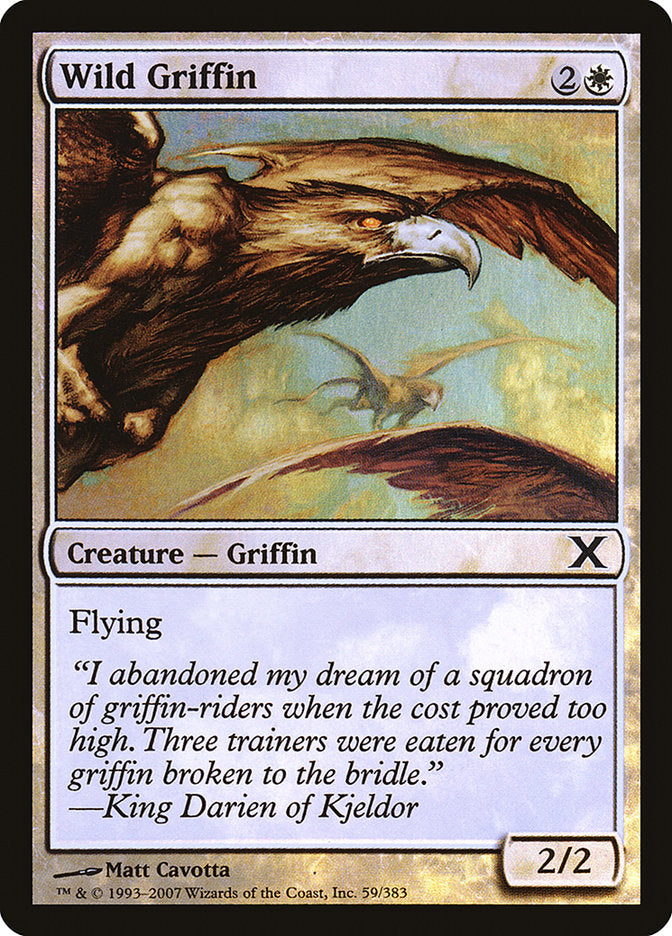 Wild Griffin (Premium Foil) [Tenth Edition] | Game Grid - Logan