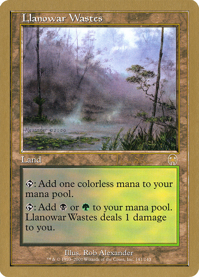 Llanowar Wastes (Jan Tomcani) [World Championship Decks 2001] | Game Grid - Logan