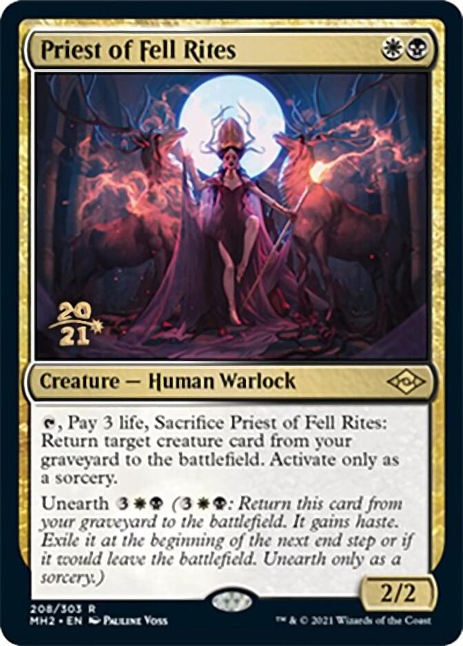 Priest of Fell Rites [Modern Horizons 2 Prerelease Promos] | Game Grid - Logan