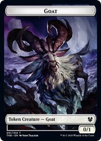Goat // Human Soldier Double-Sided Token [Theros Beyond Death Tokens] | Game Grid - Logan