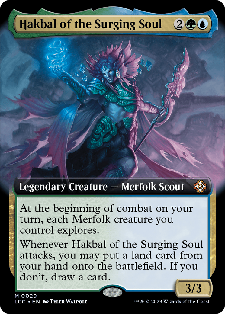 Hakbal of the Surging Soul (Extended Art) [The Lost Caverns of Ixalan Commander] | Game Grid - Logan