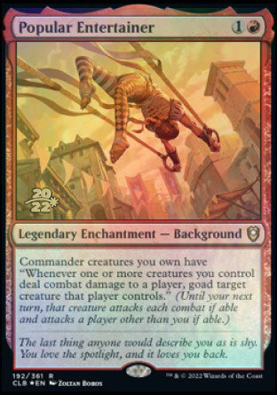 Popular Entertainer [Commander Legends: Battle for Baldur's Gate Prerelease Promos] | Game Grid - Logan