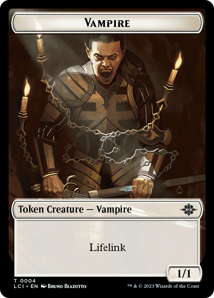 Blood // Vampire (0004) Double-Sided Token [The Lost Caverns of Ixalan Commander Tokens] | Game Grid - Logan