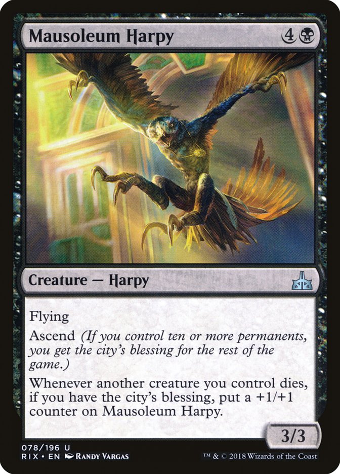 Mausoleum Harpy [Rivals of Ixalan] | Game Grid - Logan