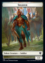 Cat // Soldier Double-Sided Token [Commander Legends Tokens] | Game Grid - Logan