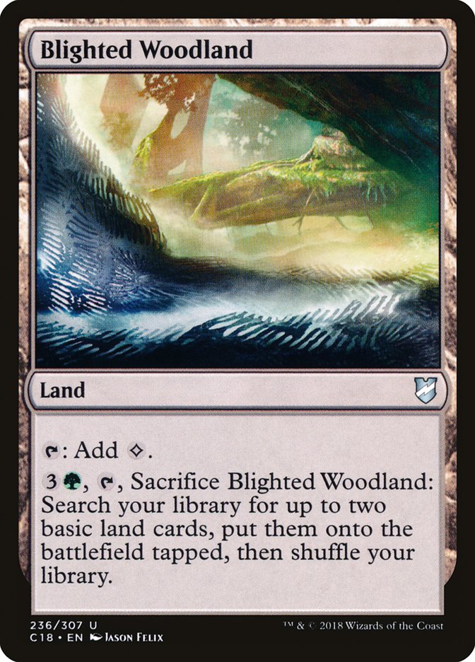 Blighted Woodland [Commander 2018] | Game Grid - Logan