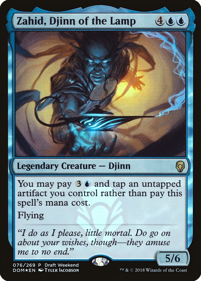 Zahid, Djinn of the Lamp (Draft Weekend) [Dominaria Promos] | Game Grid - Logan