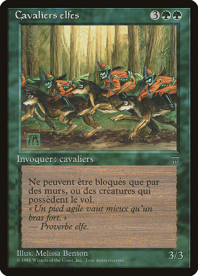 Elven Riders (French) - "Cavaliers elfes" [Renaissance] | Game Grid - Logan
