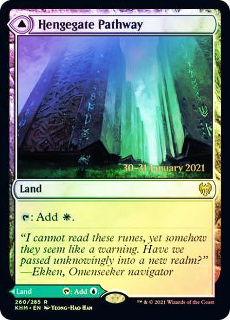 Hengegate Pathway // Mistgate Pathway [Kaldheim Prerelease Promos] | Game Grid - Logan