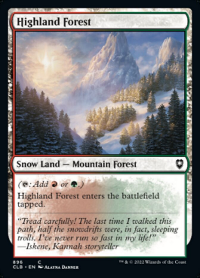 Highland Forest [Commander Legends: Battle for Baldur's Gate] | Game Grid - Logan