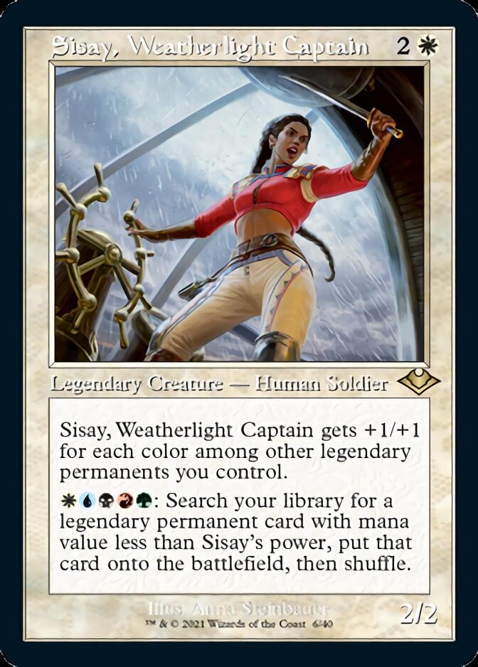 Sisay, Weatherlight Captain (Retro Foil Etched) [Modern Horizons 2] | Game Grid - Logan