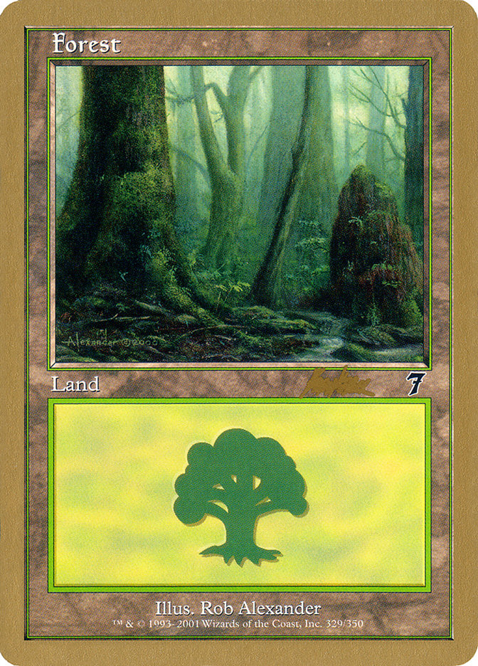 Forest (329) (Brian Kibler) [World Championship Decks 2002] | Game Grid - Logan