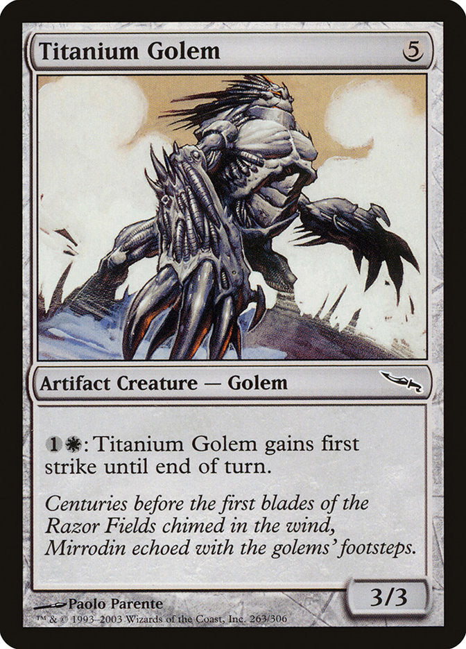 Titanium Golem [Mirrodin] | Game Grid - Logan