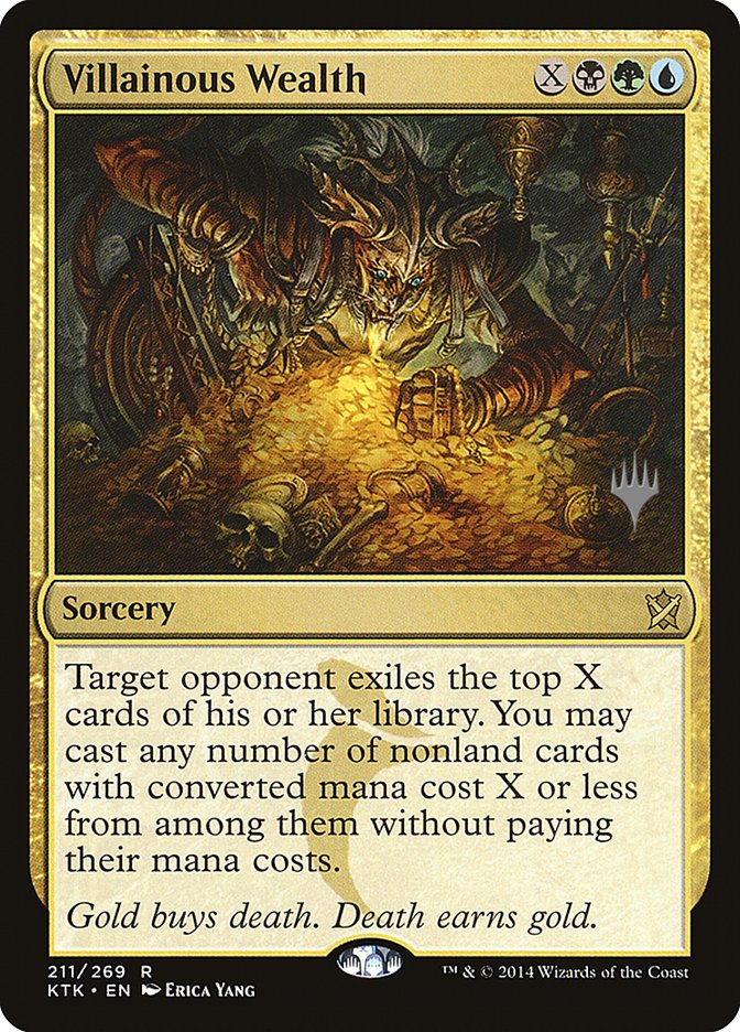 Villainous Wealth (Promo Pack) [Khans of Tarkir Promos] | Game Grid - Logan