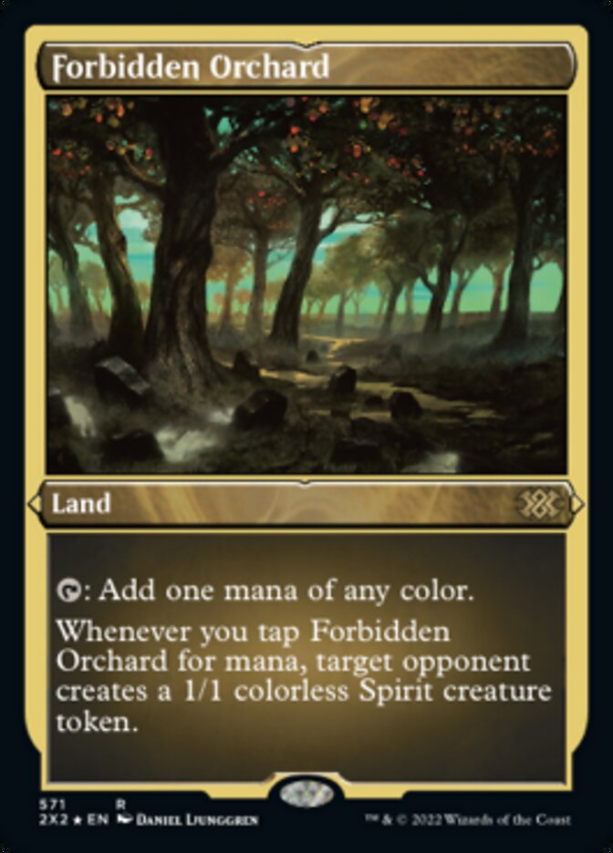 Forbidden Orchard (Foil Etched) [Double Masters 2022] | Game Grid - Logan