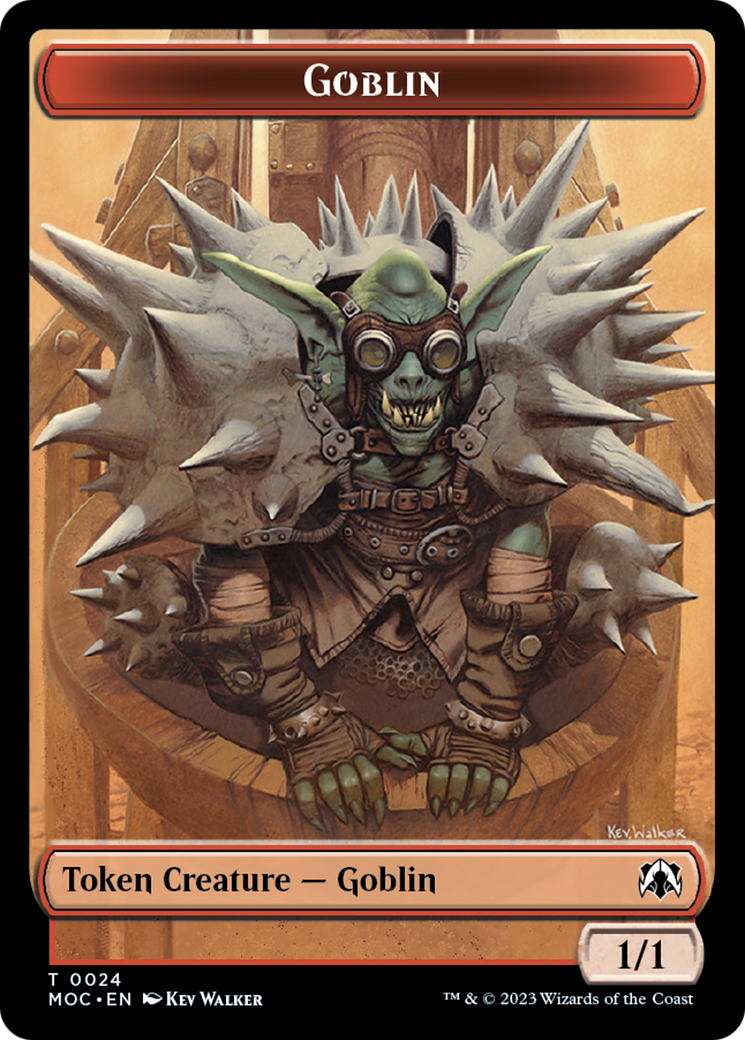 Goblin // Sliver Double-Sided Token [March of the Machine Commander Tokens] | Game Grid - Logan