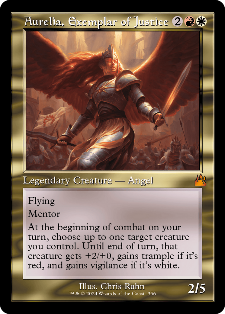 Aurelia, Exemplar of Justice (Retro) [Ravnica Remastered] | Game Grid - Logan