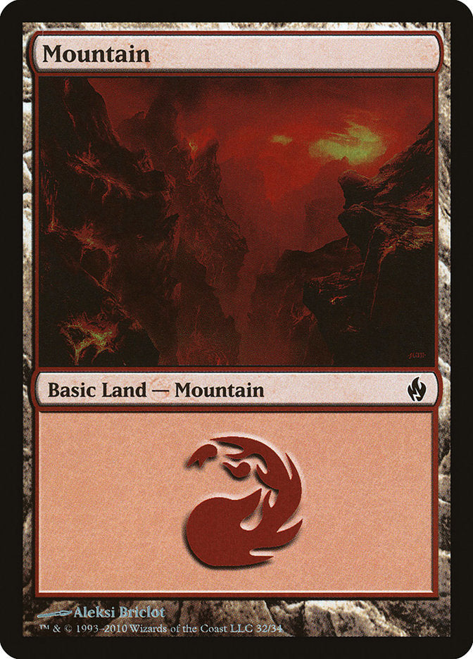 Mountain (32) [Premium Deck Series: Fire and Lightning] | Game Grid - Logan