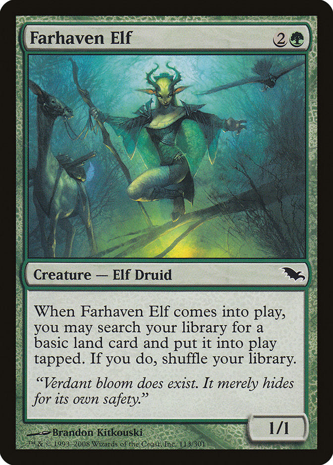 Farhaven Elf [Shadowmoor] | Game Grid - Logan
