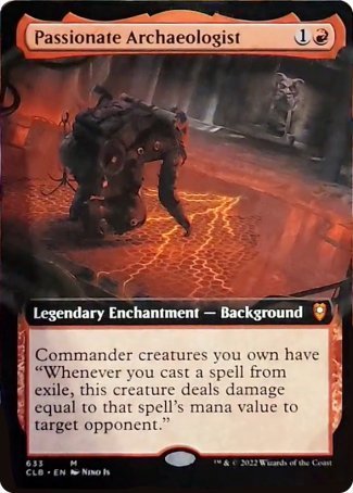 Passionate Archaeologist (Extended Art) [Commander Legends: Battle for Baldur's Gate] | Game Grid - Logan