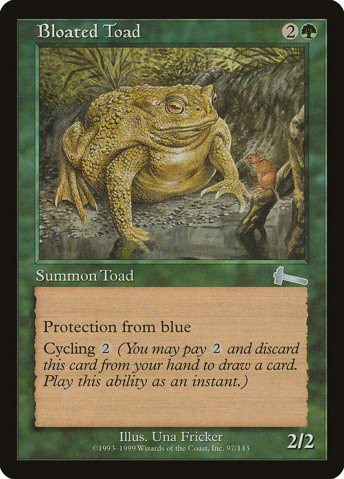 Bloated Toad [Urza's Legacy] | Game Grid - Logan