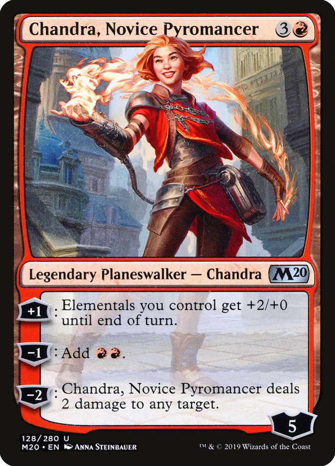 Chandra, Novice Pyromancer [Core Set 2020] | Game Grid - Logan