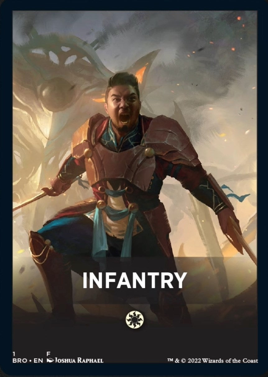 Infantry Theme Card [The Brothers' War Tokens] | Game Grid - Logan