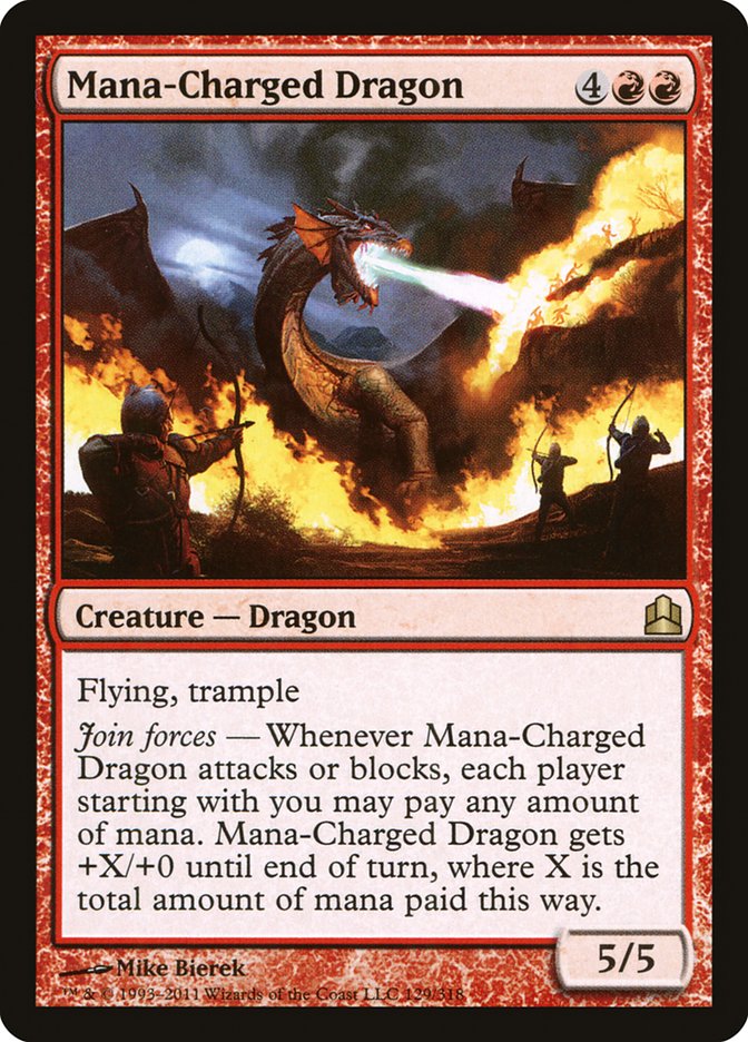 Mana-Charged Dragon [Commander 2011] | Game Grid - Logan