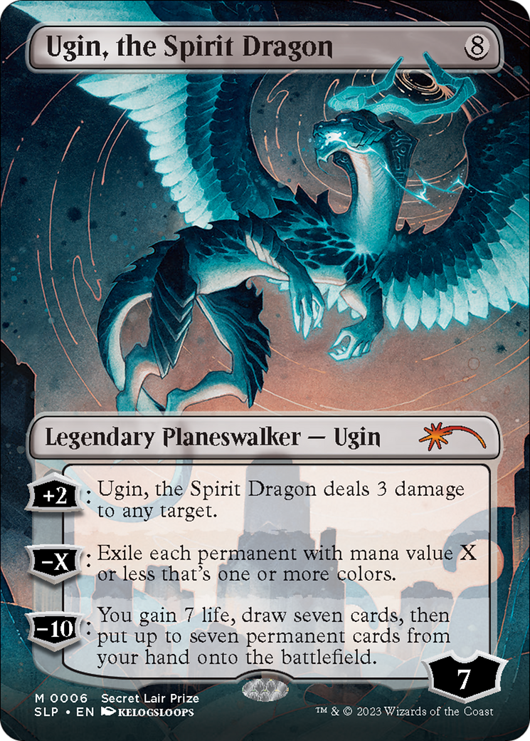 Ugin, the Spirit Dragon (Borderless) [Secret Lair Showdown] | Game Grid - Logan