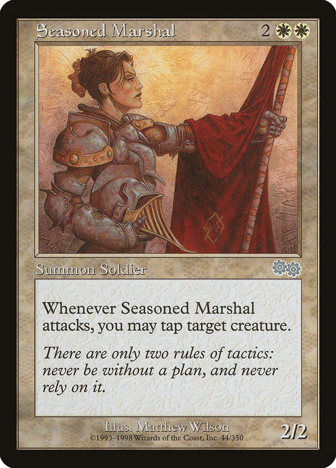Seasoned Marshal [Urza's Saga] | Game Grid - Logan