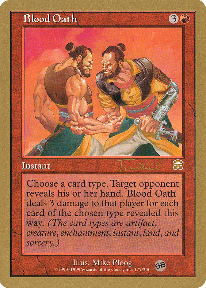 Blood Oath (Jan Tomcani) (SB) [World Championship Decks 2001] | Game Grid - Logan