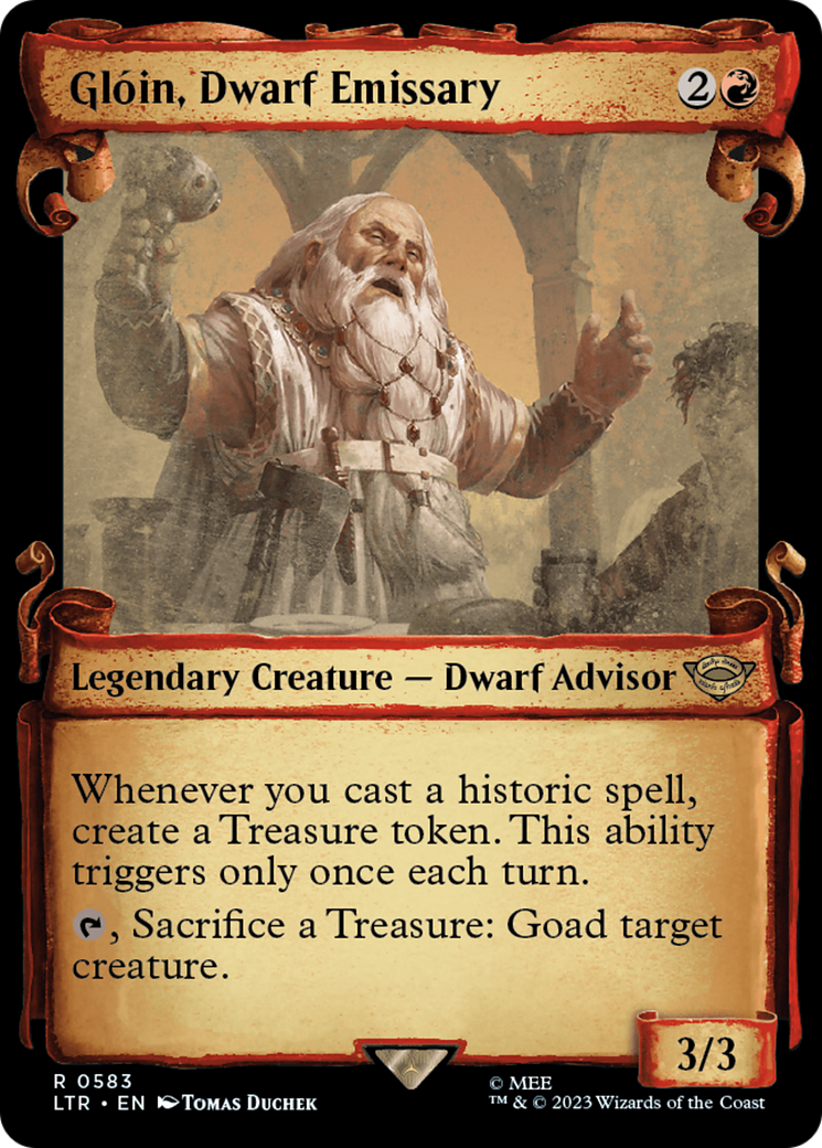 Gloin, Dwarf Emissary [The Lord of the Rings: Tales of Middle-Earth Showcase Scrolls] | Game Grid - Logan