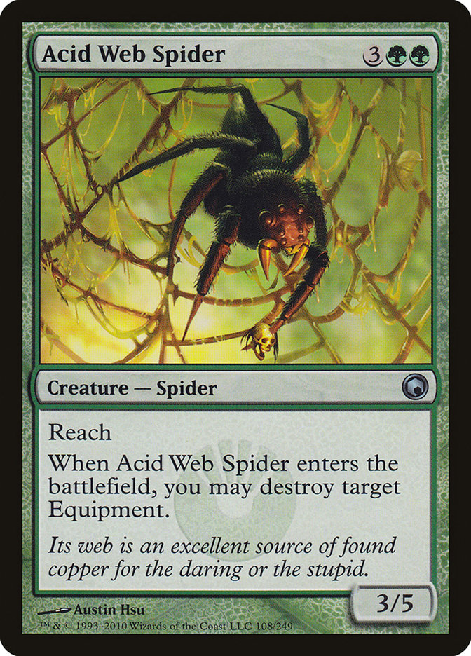 Acid Web Spider [Scars of Mirrodin] | Game Grid - Logan
